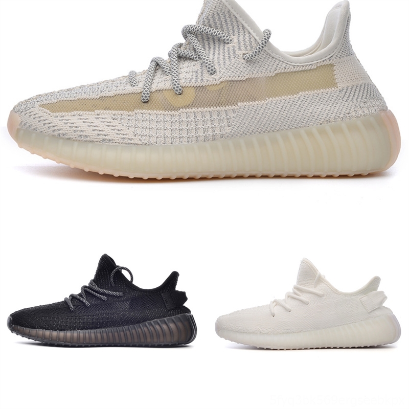 LUyCs cloud white cream kanye Ash west shoes Israfil 350 shoe man Runningblack top dener blue Kany knit Men Asriel Static-image-699359906