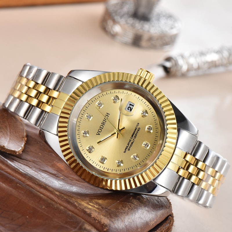 

Foreign trade men's log watch calendar quartz life waterproof three needle 40mm five bead watch manufacturer wholesale, 123