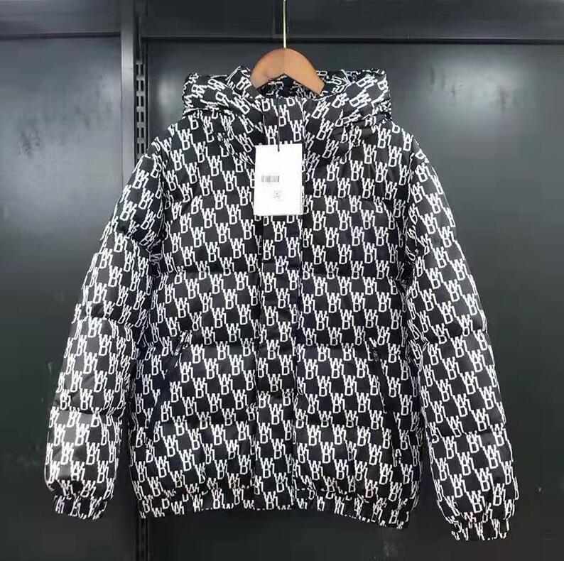 

Luxury High Quality White Duck Down Thick Hooded Jacket Men Women Loves Wear Casual Jacket Mens Padding Coat, Black