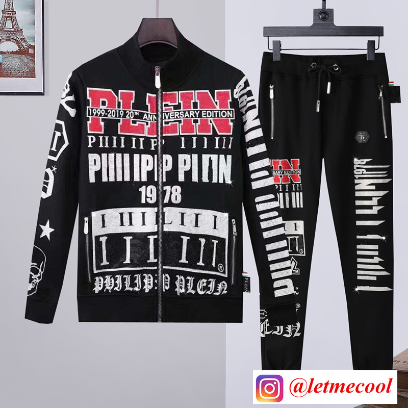 

Men's jacket white letters PP hot drilling PLEIN trend fashion skull head slim cotton all-match comfortable top new sportswear sweatshirt#P00003, Customize