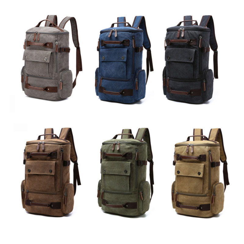 

Men's Large Capacity Canvas Backpack for Leisure and Multipurpose Travel / dlj72005