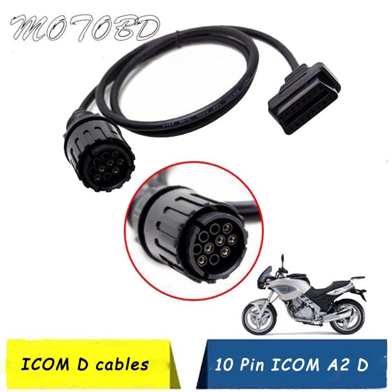 

Code Readers & Scan Tools OBD2 Diagnostic Cable For ICOM D Motorcycles Motobikes 10 Pin Adaptor To 16pin A3 A2 Tool