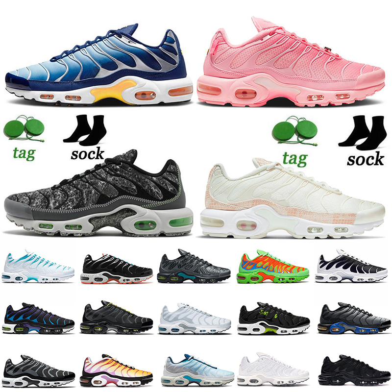 

Women Men Airs MX Plus Tn Running Shoes Tns Mens Sneakers Blue Void Laser Orange Black Aquamarine Pink Snakeskin Crater Electric Green Kaomoji Trainers, #46 scream green 40-46