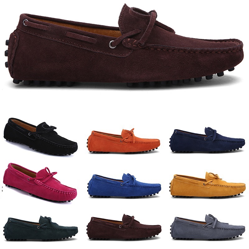 

men casual shoes Espadrilles triple black navy brown wine red green Sky Blue coffee mens sneakers outdoor jogging walking thirty two