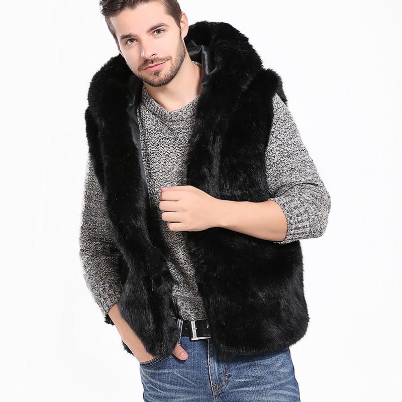 

Men's Vests Men Vest Jacket Autumn Winter Fashion Stand Collar Pure Color Top Man Casual Waistcoat Plus Size Male Plush #4, Black