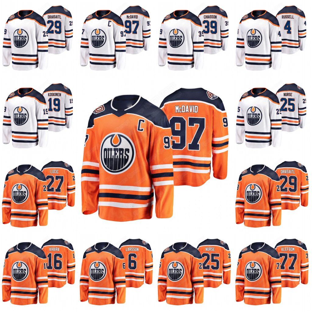 

Conor McDavid Edmonton Oilers 40th Anniversary Jersey Leon Draisaitl Oscar Klefbom Hopkins Wayne Gretzky Ethan Bear Milan Lucic Adam Larson, Black;red