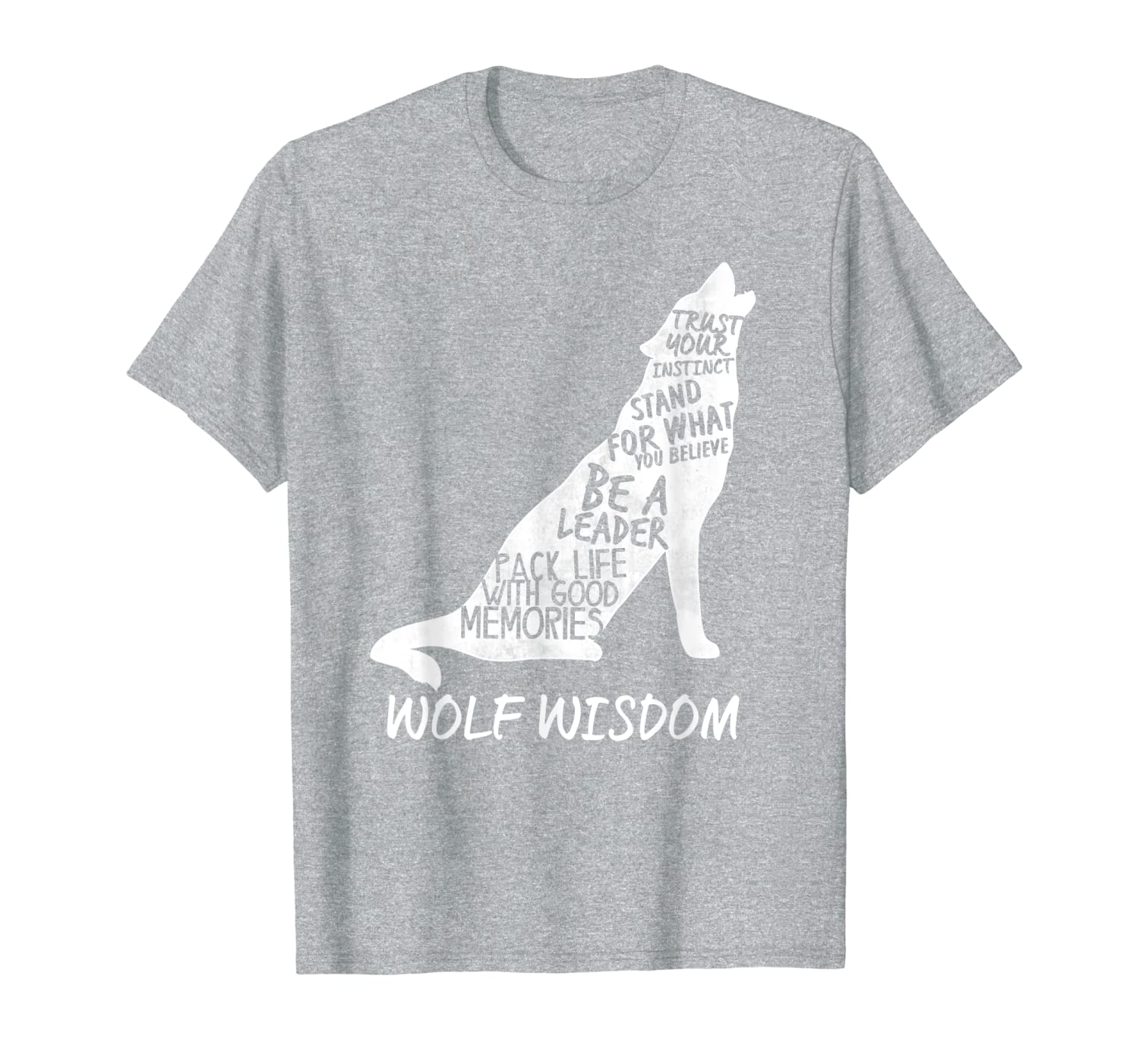 

cool wolf lover gift idea wolf wisdom be a leader t-shirt, White;black