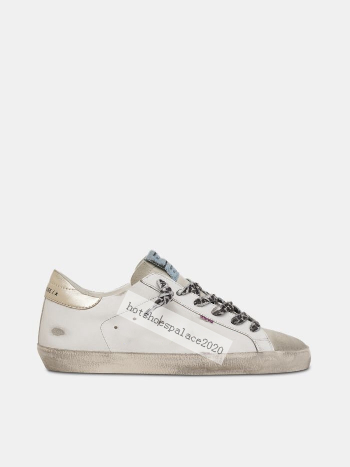 

2021 Brand Unisex dress Golden Sneakers Star Sequin Classic Do-old Dirty Shoes Goose Designer Man Women Casual, White