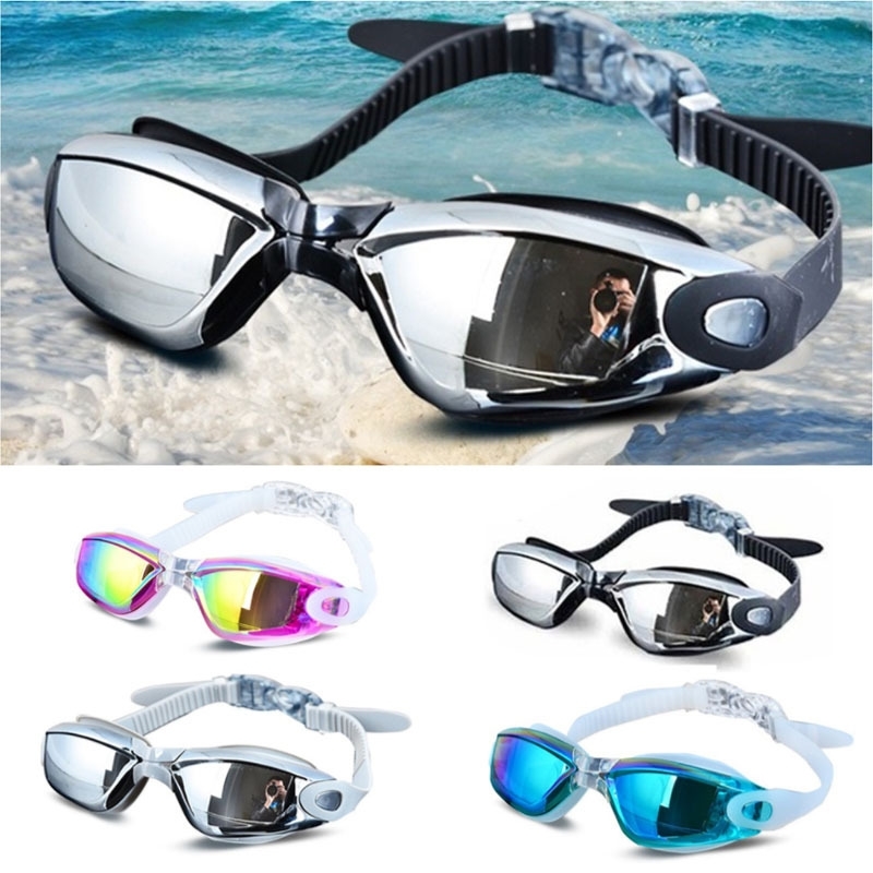 

Adult high definition goggles myopia waterproof anti fog electroplating large frame swimming glasses men's and women's professional