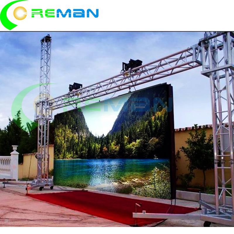 

Ceiling Hanging Single Double Sided P4 Led Tv Panel Light Weight Display Cabinet