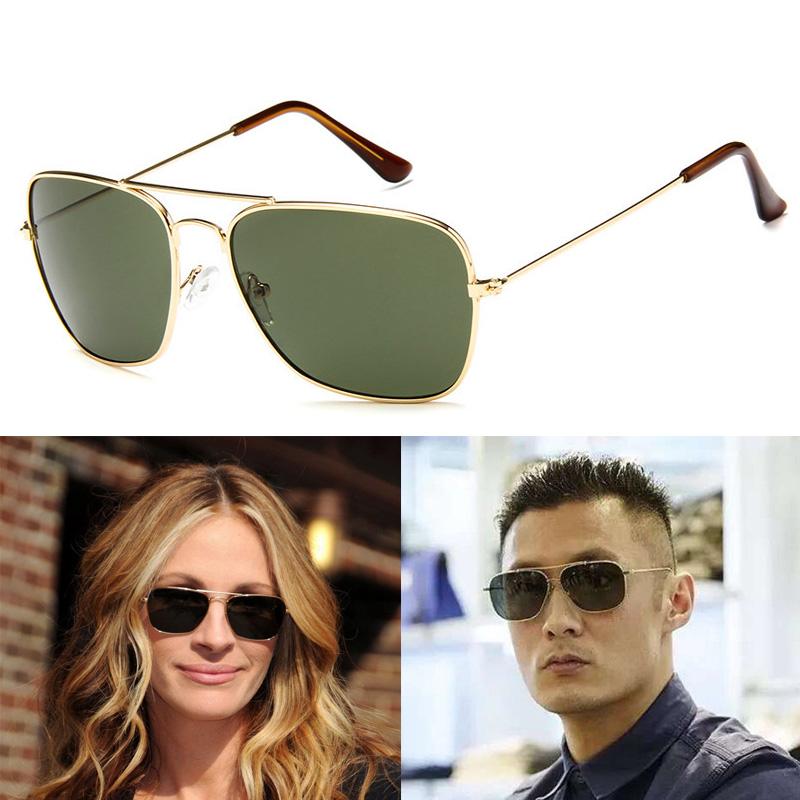Sunglasses Classic 3136 CARAVAN Style Polarized Square Aviation Men Vintage Retro Brand Design Sun Glasses