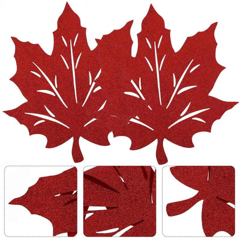 

Mats & Pads 2pcs Thanksgiving Nonwovens Placemats Tabletop Table Mat Decors