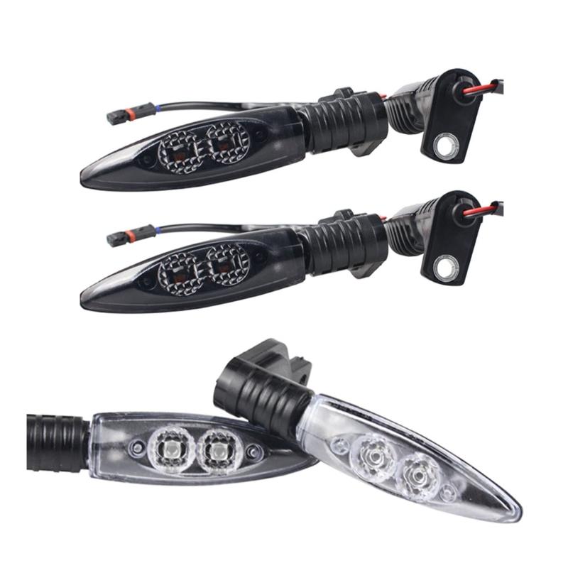 

Emergency Lights 652F 2x Front And Rear Turn Indicator Signal Light LED Compatible With S1000RR R1200GS HP4 F800GS R1200R S1000 R Motorcycle