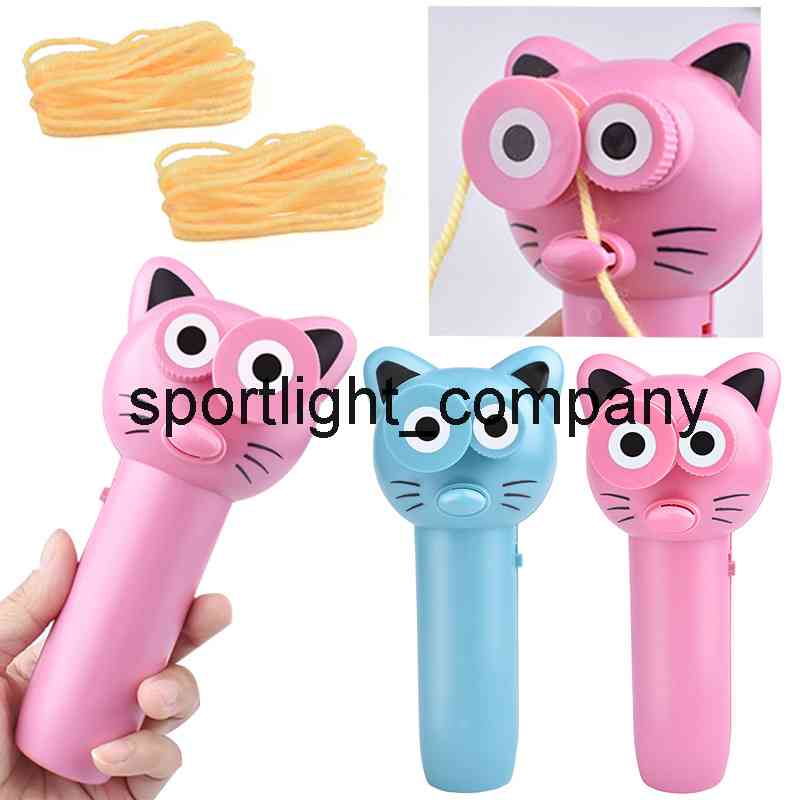 Hot Zipstring Touw Launcher Propeller Speelgoed Leuke Kat String Controller Touw Flying Funny Party Electric Toy for Kids Xmas Gifts