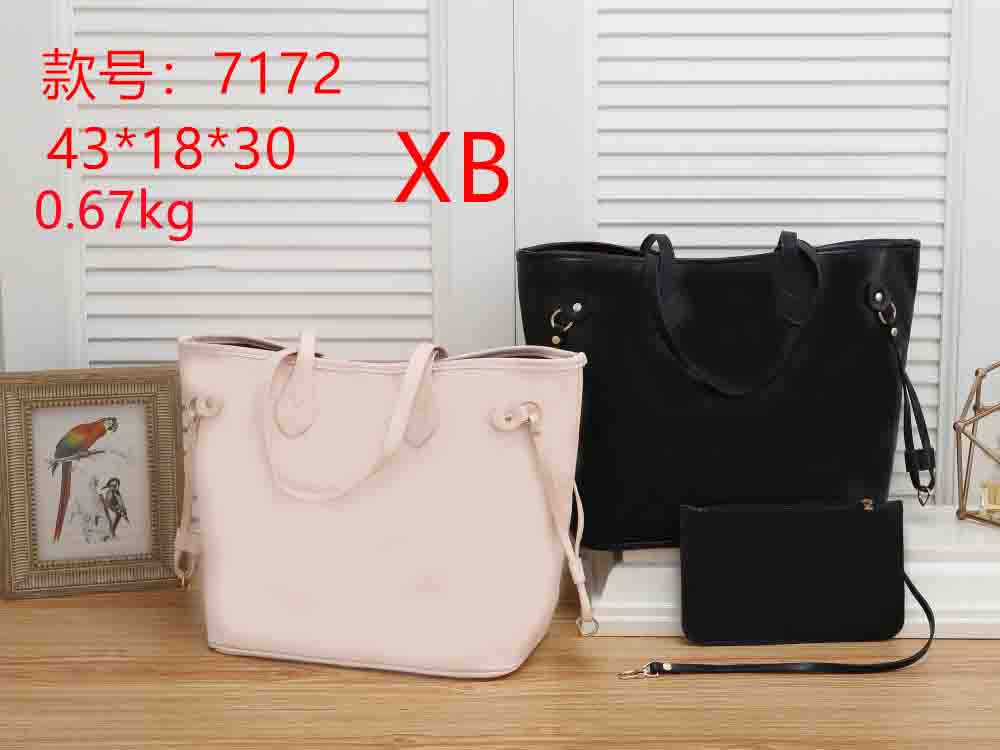 

High quality 2 pcs set Shoulder bags Luxury designer Classic Embossing Flower Shopping bag handbags Totes Package Large Capacity Tote Clutch