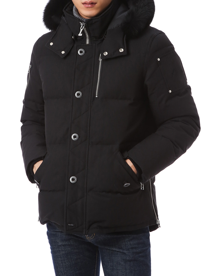 

Top New Men Casual Down Jacket Coats Mens moose Outdoor Warm Man Winter Coat Outwear Jackets Parkas canada knuckles Doudoune, Black-white fur