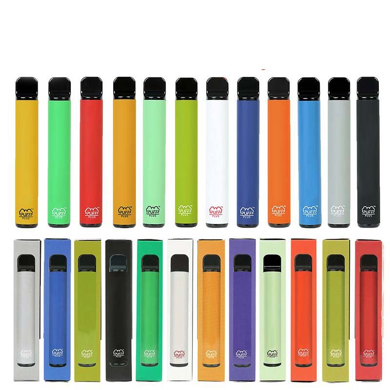 Puff Plus 800 puffs Disposable e cigarette 80 colors Pod Cartridge 550mAh Battery 3.2mL Pre-Filled Vape pen Pods Stick Portable Vaporizer atomizer