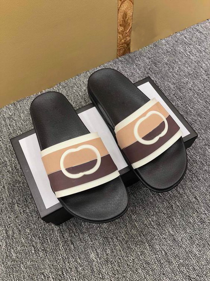 

Men Slippers Shoes Summer Beach Slides Fashion Casual Home Quick-drying Sandal Slipper Sandals With Box