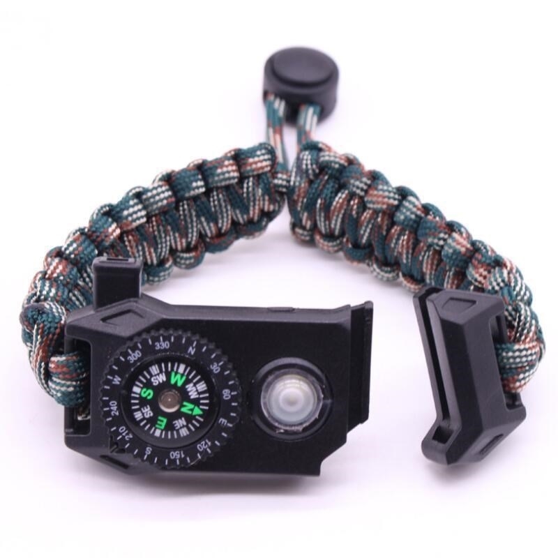 

umbrella rope SOS survival male outdoor flint multifunctional emergency couple Bracelet