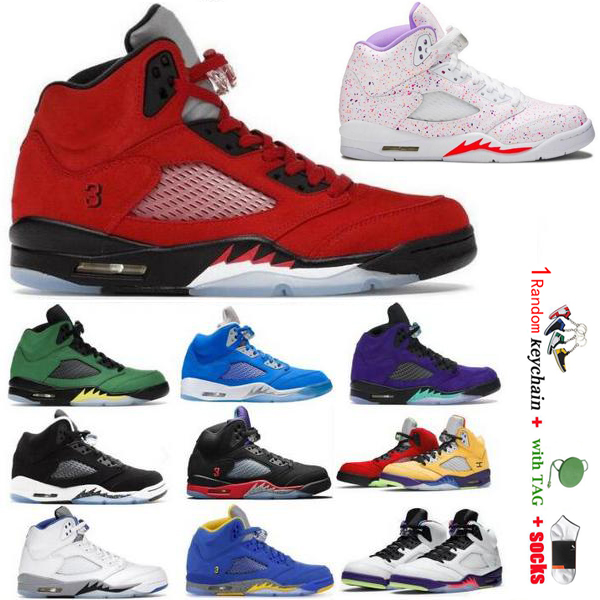 

size 40-47 2021 top quality Jumpman 5 5s Basketball Shoes Men Women sports shoe Raging Red Bull White Stealth What The Quai Oreo Oregon mid cut Trainer Sneakers, #23