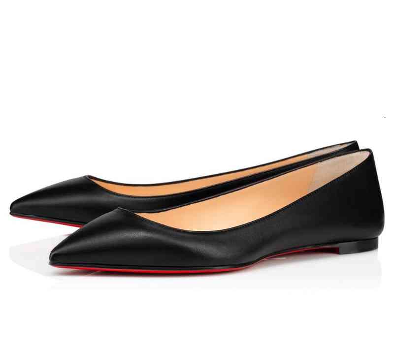 

Brands Luxury Red Bottom Women's Ballerinas Flats Sexy Lady Pointed Toe Ballets Famous Comfort Party Wedding Walking EU35-43