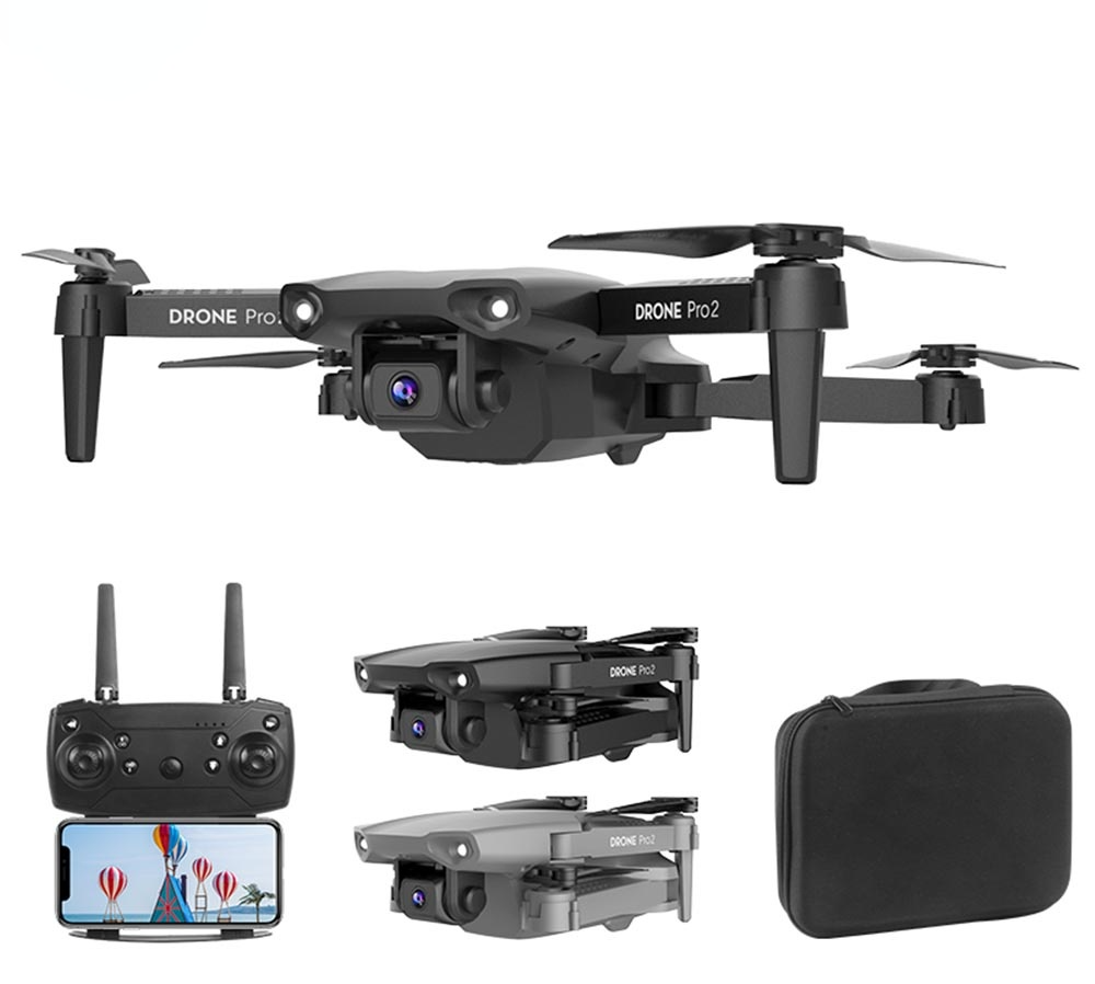 

E99 Pro RC Mini Drone 4K HD Dual Camera WIFI FPV Professional Aerial Photography Helicopter Foldable Quadcopter Dron Toys, Black