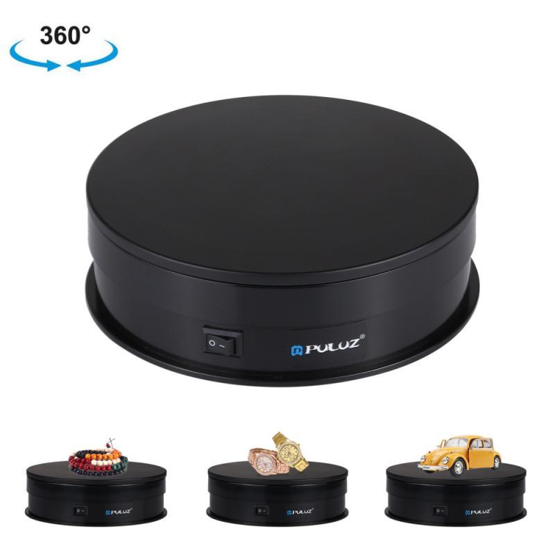 

15cm Pography 360 Degree Round Rotating Auto Turntable Display Stand Necklace Bracelet Watch Showcase Tripods