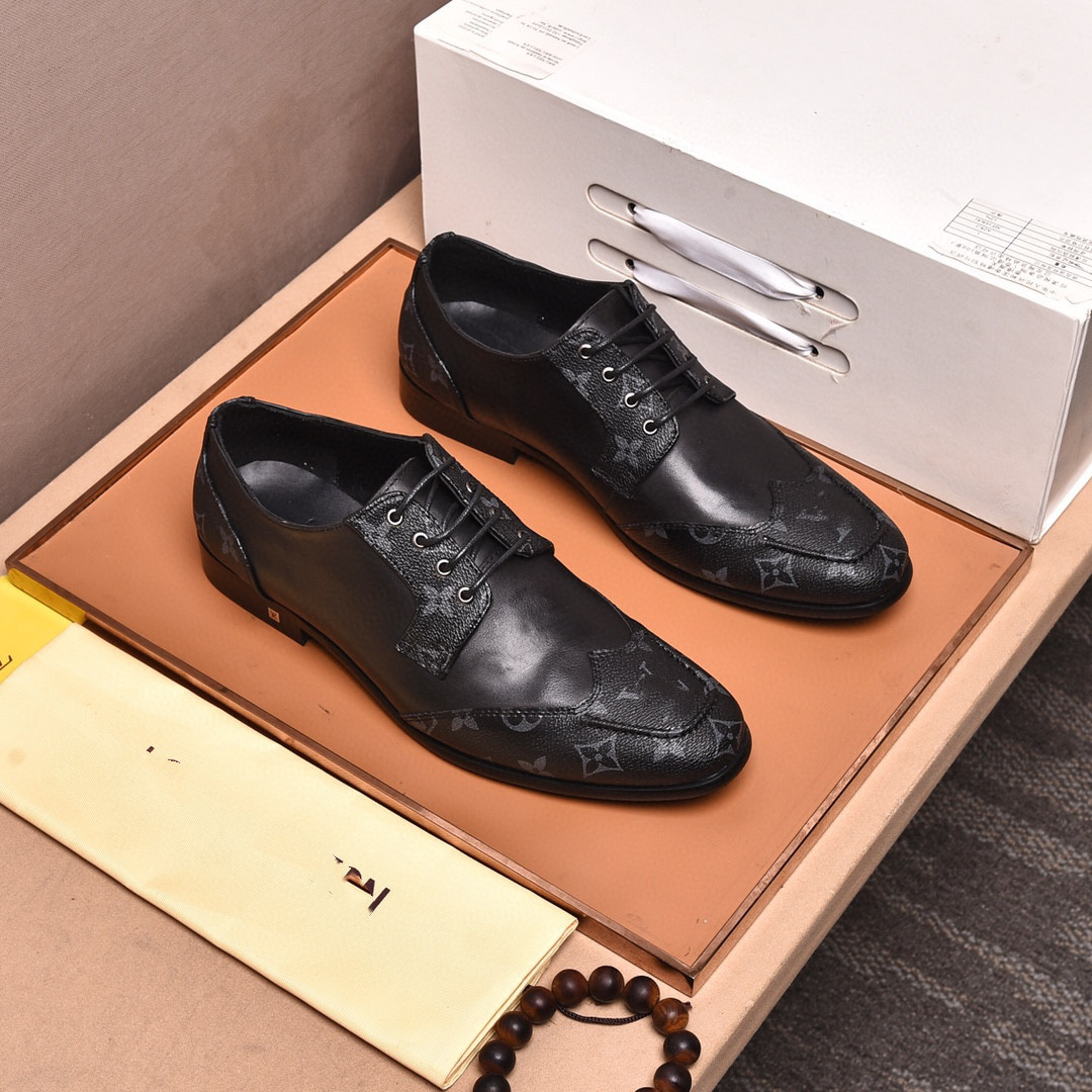 

38 model Size 38-45 quality Dress Shoes fashion Men Black Genuine Leather Pointed Toe Mens Business Oxfords gentlemen travel walk casual comfort, #13