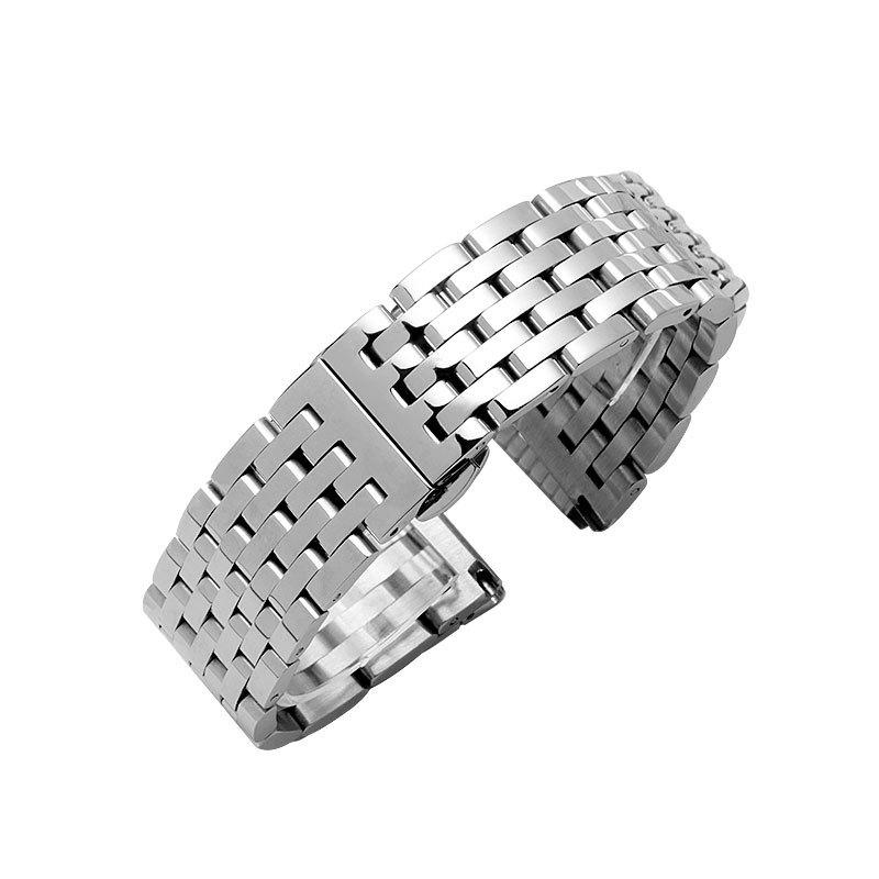 

Watch Bands NO LOGO Band Strap Stainless Steel 20mm 22mm Men Women Straight End Bracelet Silver Rose Gold Watchband Clasp Accessories