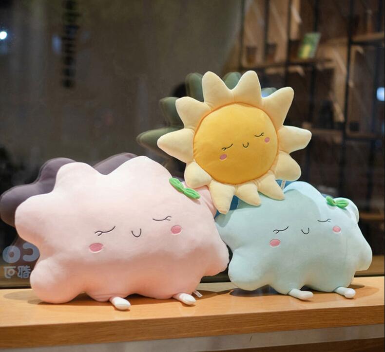 

35cm Sun Cloud Plush Toys Cartoon Anime Dolls Home Sofa Pillow Cushion Gifts