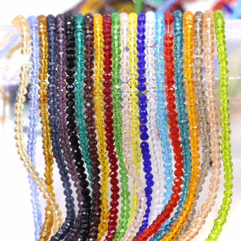 

Other ZHUBI 2/3/4/6/8/10mm Charm Crystal Glass Round Loose Beads Diy Faceted Spacer Rondelle China Jewelry Beading