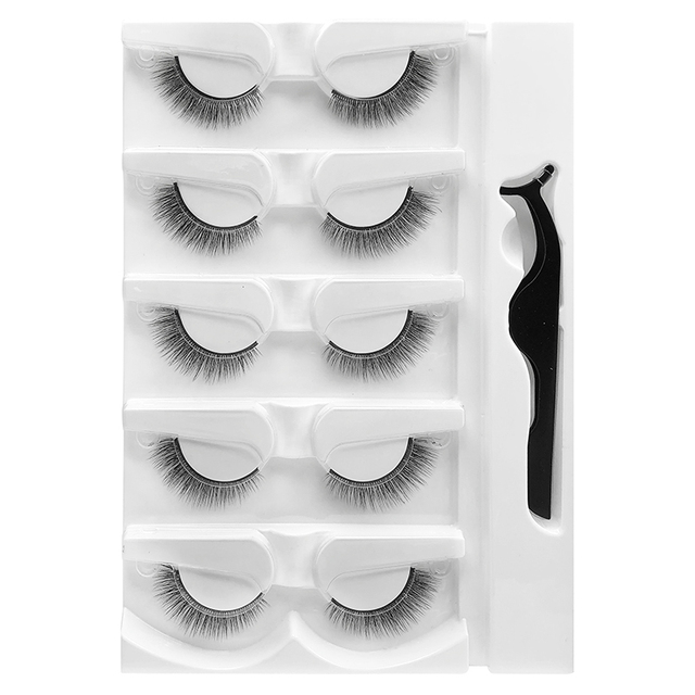 

Reusable False Eyelashes Water-Activated Self-Adhesive Without Glue Beauty Makeup Eyelash Extension 3d Lashes