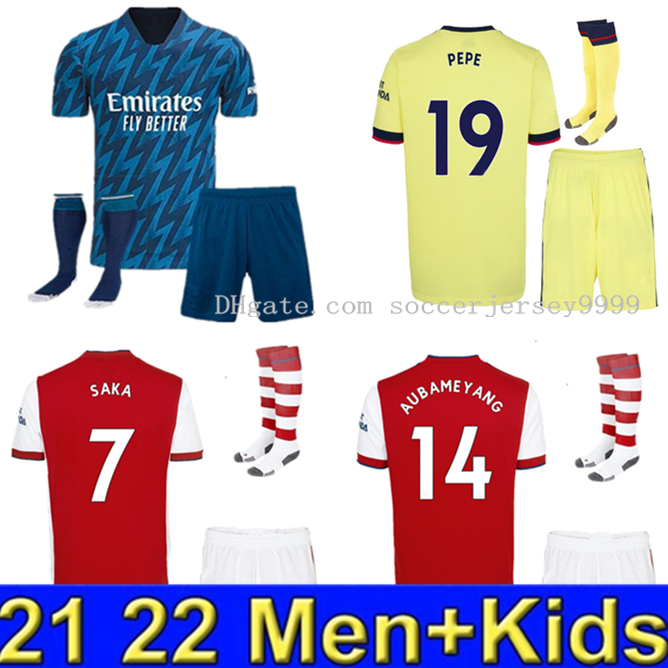 

Fans Player version Arsen soccer jersey 21 22 gunners ODEGAARD THOMAS PEPE SAKA TIERNEY HENRY WILLIAN SMITH ROWE 2021 2022 football shirt Kid sets uniform, 15