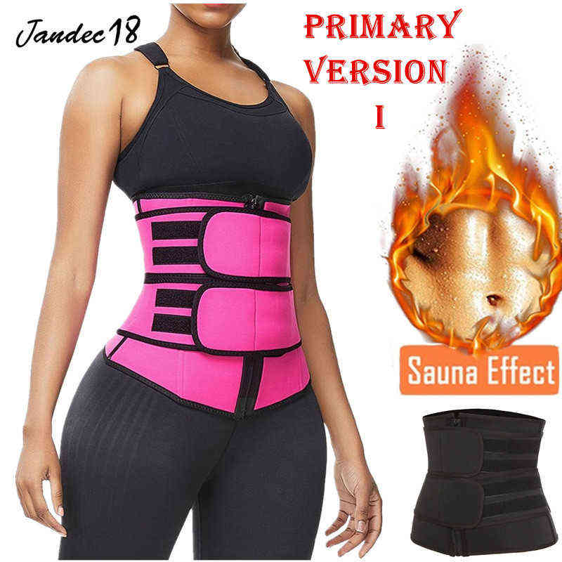 

Body Waist Trainer Corset Women Girdle Neoprene Cincher Slimming Belt Weight Loss Sweat Sport Flat Belly Sheath Tummy Shaper 211029, Black