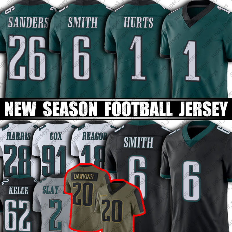 

11 A.J. Brown 1 Jalen Hurts Jersey Football DeVonta Smith Miles Sanders Mailata Jerseys Jason Kelce Darius Slay Jr Fletcher Cox Haason Reddick Jalen Reagor Goedert, Man custom jersey (ly)