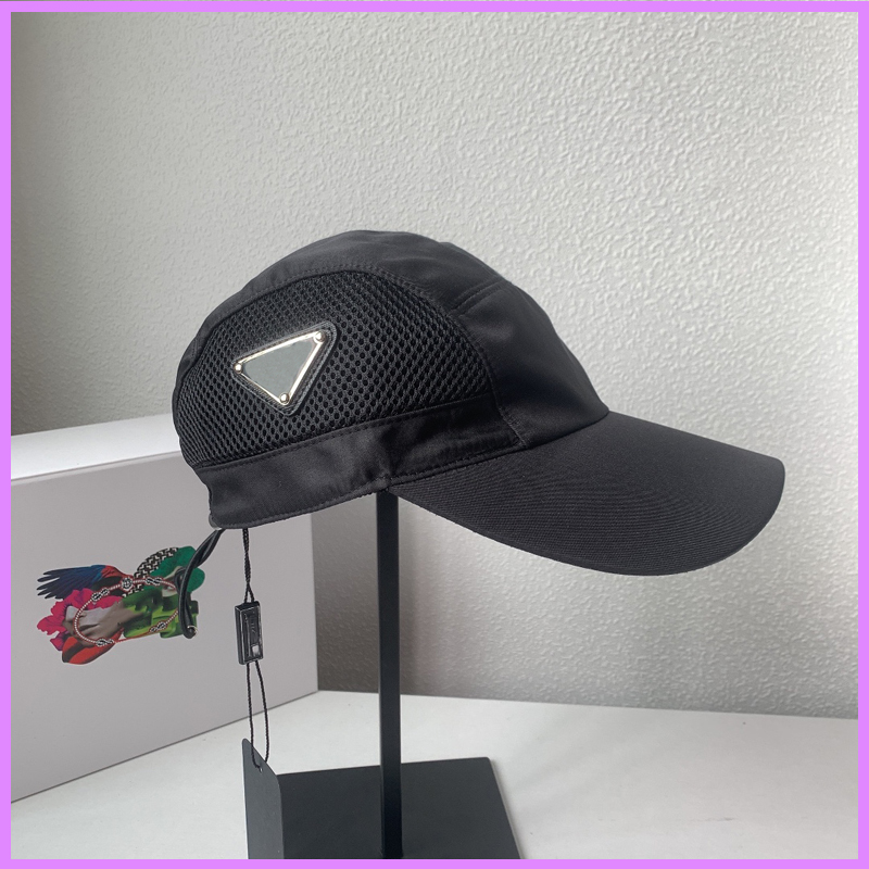 

Nylon Baseball Cap Women Street Fashion Caps Hats Mens Designer Casquette Mesh Baseball Cap High Quality Bucket Hat Summer Nice D2111063F, Blue;gray