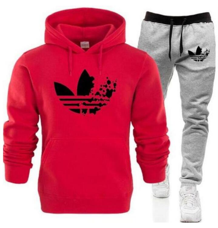 

Fashion AD Designer Tracksuit Spring Autumn Casual Unisex Sportswear Mens Tracksuits High Quality Hoodies MClothing, Gray