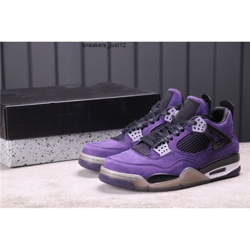 

Limited Edition Jumpman Basketball Shoes Union 4 Purple suede Men trainers Sports Sneakers Size 40-46 With Box