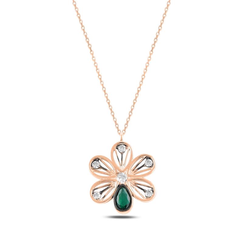 

Chains Silver 925 Sterling Daisy Zircon Cubic Zirconia Necklace