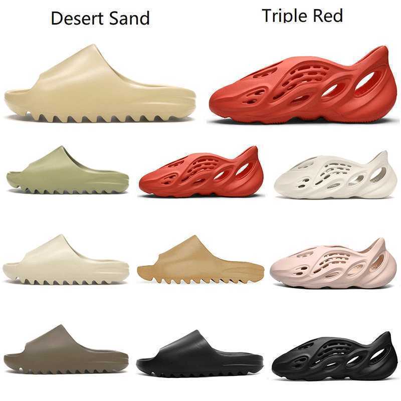

Kanye Desert 2021 Sand Slides Men Women Slippers Top Quality Black Resin Bone Earth Brown Pure Mens Ararat Tan Triple Red Slide Outdoor bb