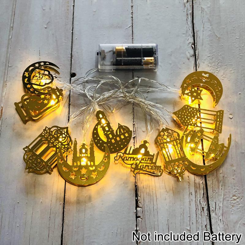

Strings 10 Lamp For Ramadan Battery Operated Gift LED String Light DIY Eid Lanterns Festival Decor Christmas Hanging Indoor Outdoor