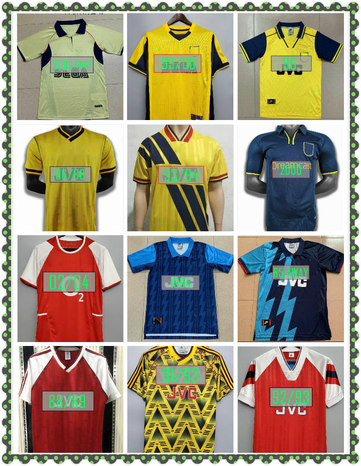 

2000-2009 retro jerseys vintage Soccer Jersey classic football shirt V.PERSIE PIRES BERGKAMP HENRY REYES VIEIRA LJUNGBERG FABREGAS RED, White