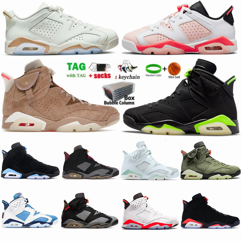 

basketball shoes for men 6 6s UNC Home Carmine Electric Green Bordeaux Infrared British Khaki Atmosphere Mens Outdoor Sports Sneakers High OG Designers Trainers