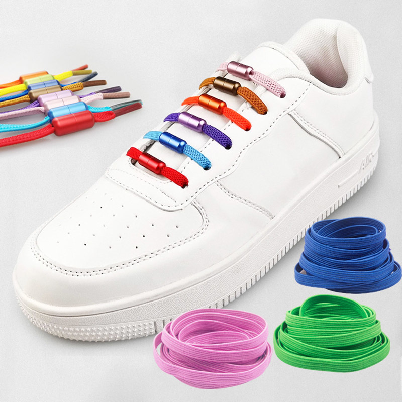 1Pair Elastic For Kids Adult Lazy Shoe Strings Portable Semicircle Shoe Laces No Tie Shoelaces High Stretch Yarn 1M-image-690928491