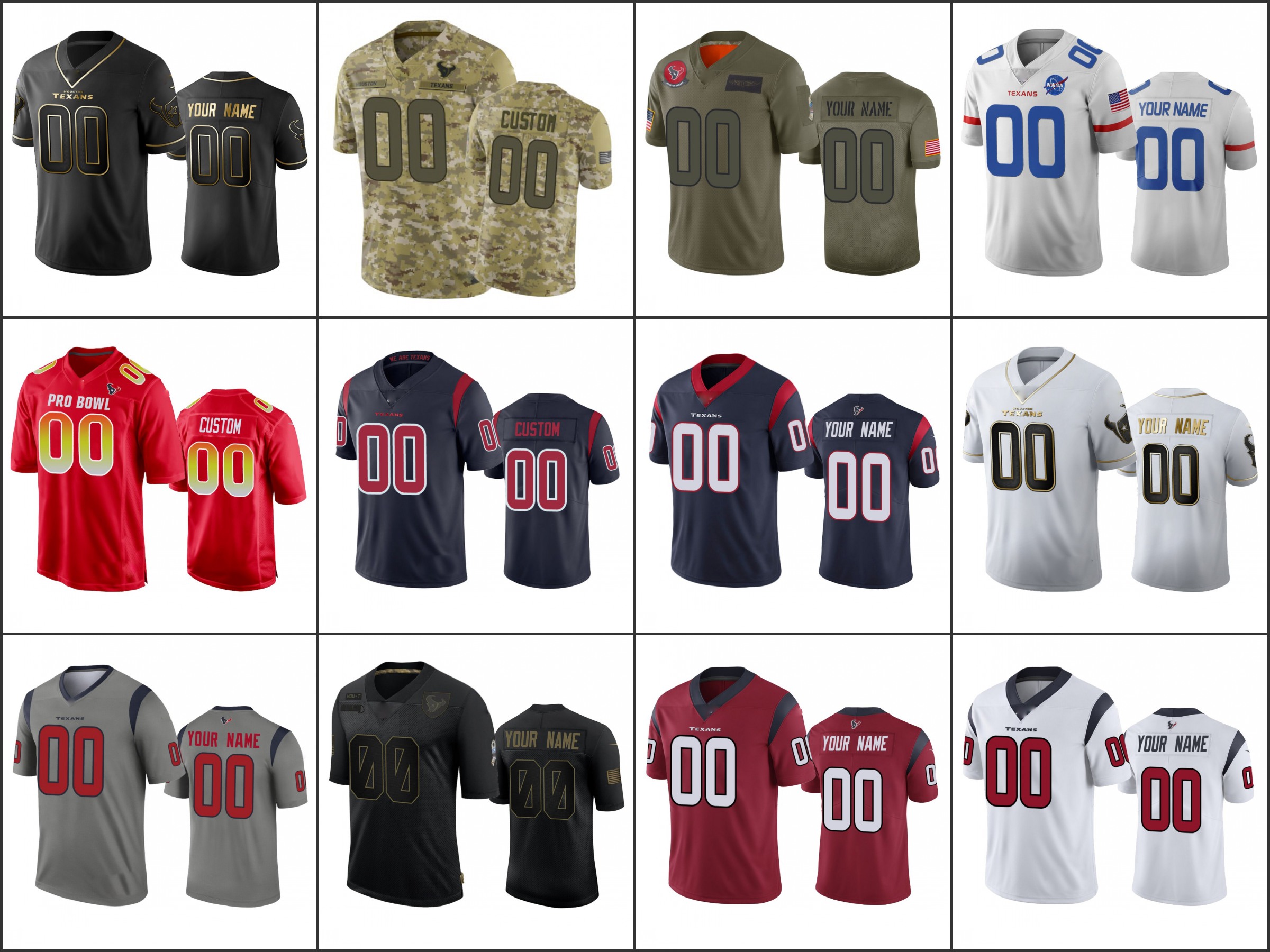 

Men Houston's Texans's Women Youth Custom Vapor Untouchable Limited Jersey