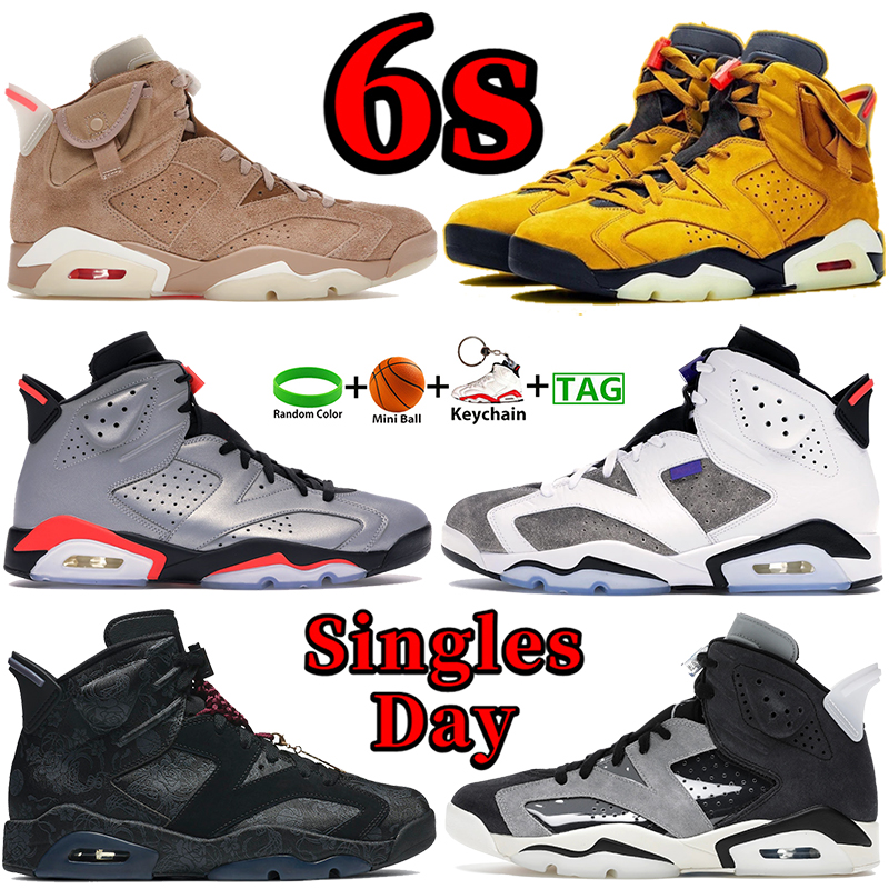 

6s Cactus British khaki 6 Basketball Shoes Reflective Infrared Singles Day Tech Chrome Designer Mens Sports Sneakers Yellow Flint Fashion Women Tainers, #8- bubble wrap packaging