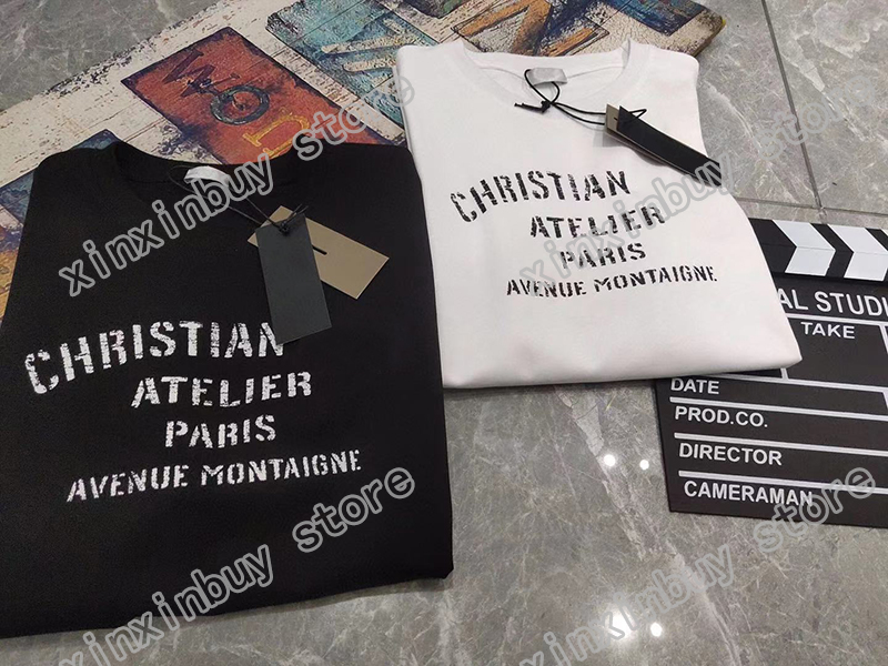 

21ss men printed t shirts designer bee letters letter printing clothes short sleeve mens shirt tag white black 06, Dust bag