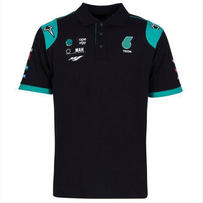 

F1 Racing Team Lapel T-shirt POLO Shirt Men's Short Sleeve Car Logo Clothes Work Customization