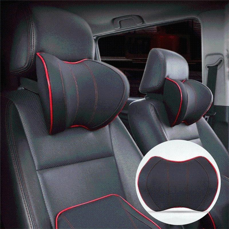 

Seat Cushions 2021 Car Head Neck Rest Massage Auto Pillow Space Memory Headrest Cover Vehicular