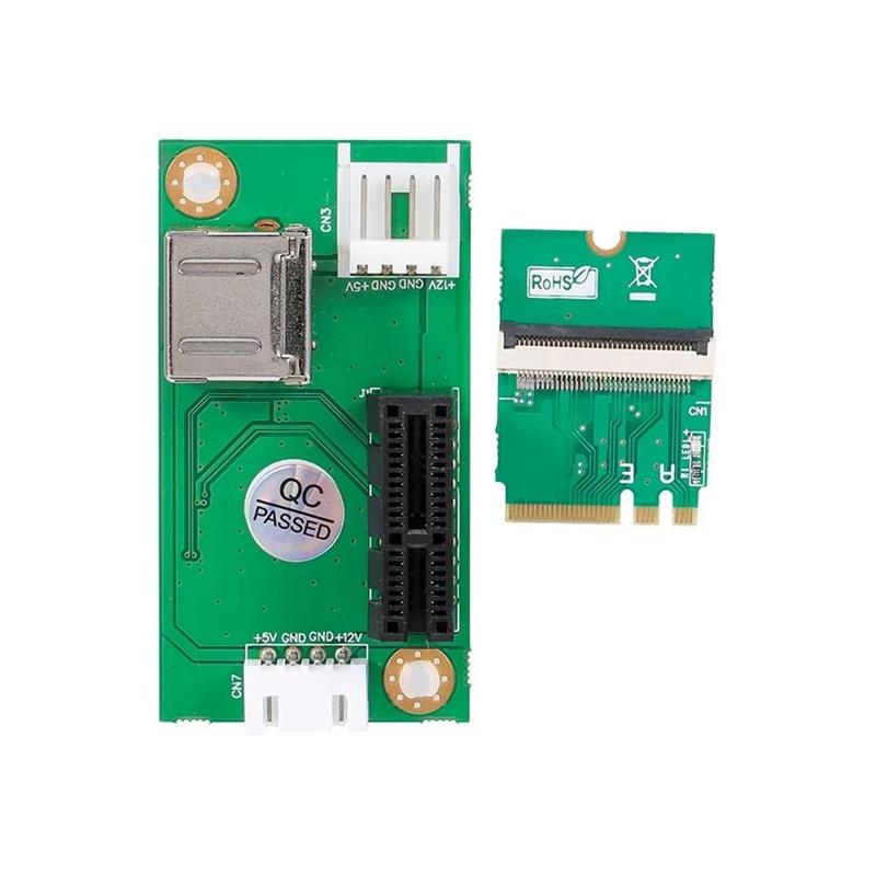 

Video Cables & Connectors NGFF (M.2) Key A/E To PCI-E Express 1X Extension Cord With High Speed FPC Cable